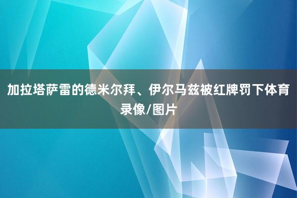 加拉塔萨雷的德米尔拜、伊尔马兹被红牌罚下体育录像/图片