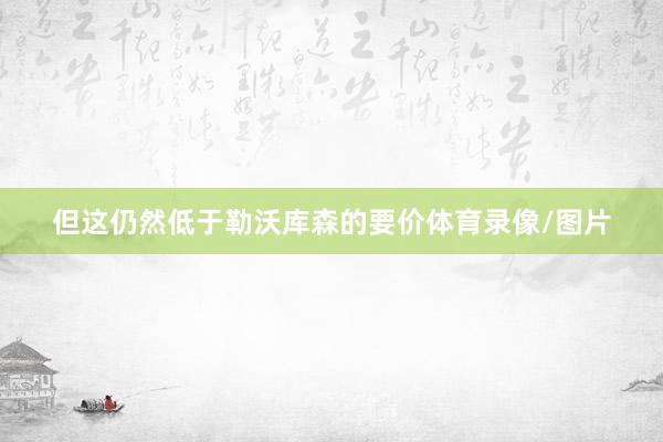 但这仍然低于勒沃库森的要价体育录像/图片