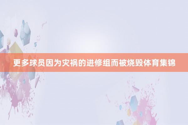 更多球员因为灾祸的进修组而被烧毁体育集锦