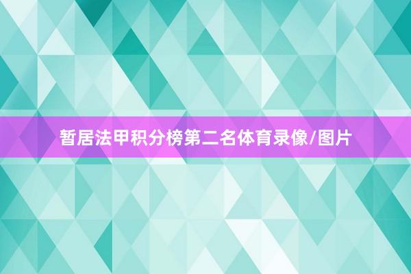 暂居法甲积分榜第二名体育录像/图片