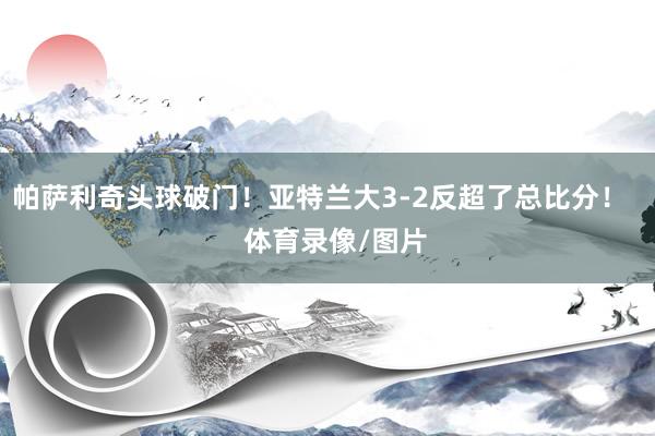 帕萨利奇头球破门！亚特兰大3-2反超了总比分！    体育录像/图片