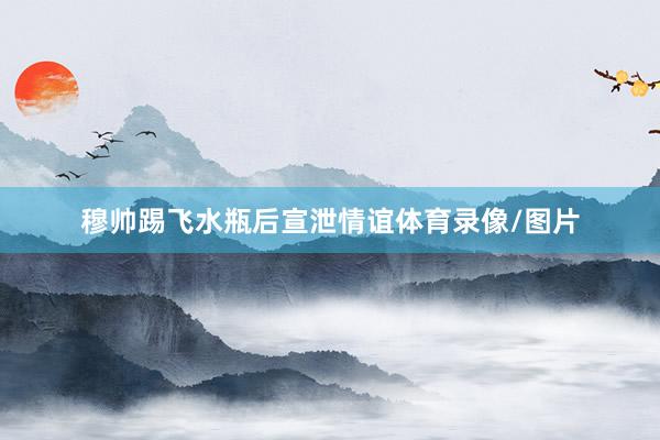 穆帅踢飞水瓶后宣泄情谊体育录像/图片