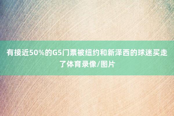 有接近50%的G5门票被纽约和新泽西的球迷买走了体育录像/图片
