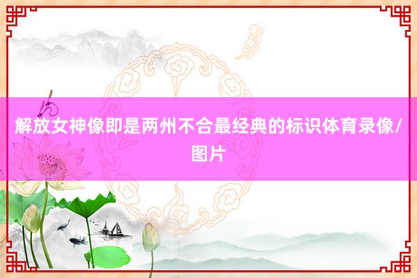 解放女神像即是两州不合最经典的标识体育录像/图片